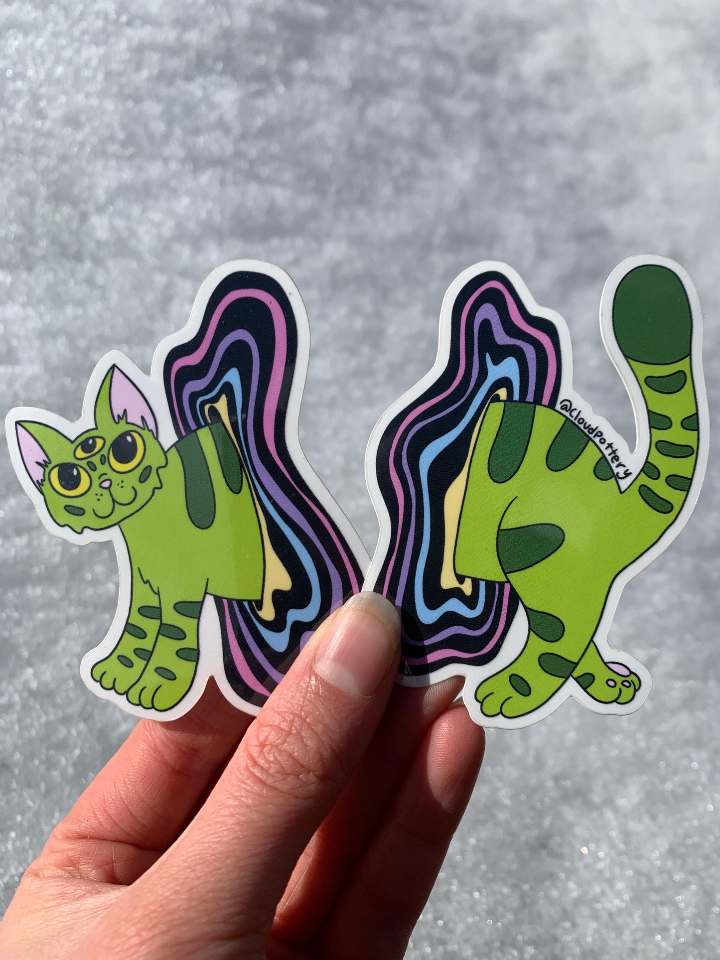 Portal Kitty Sticker