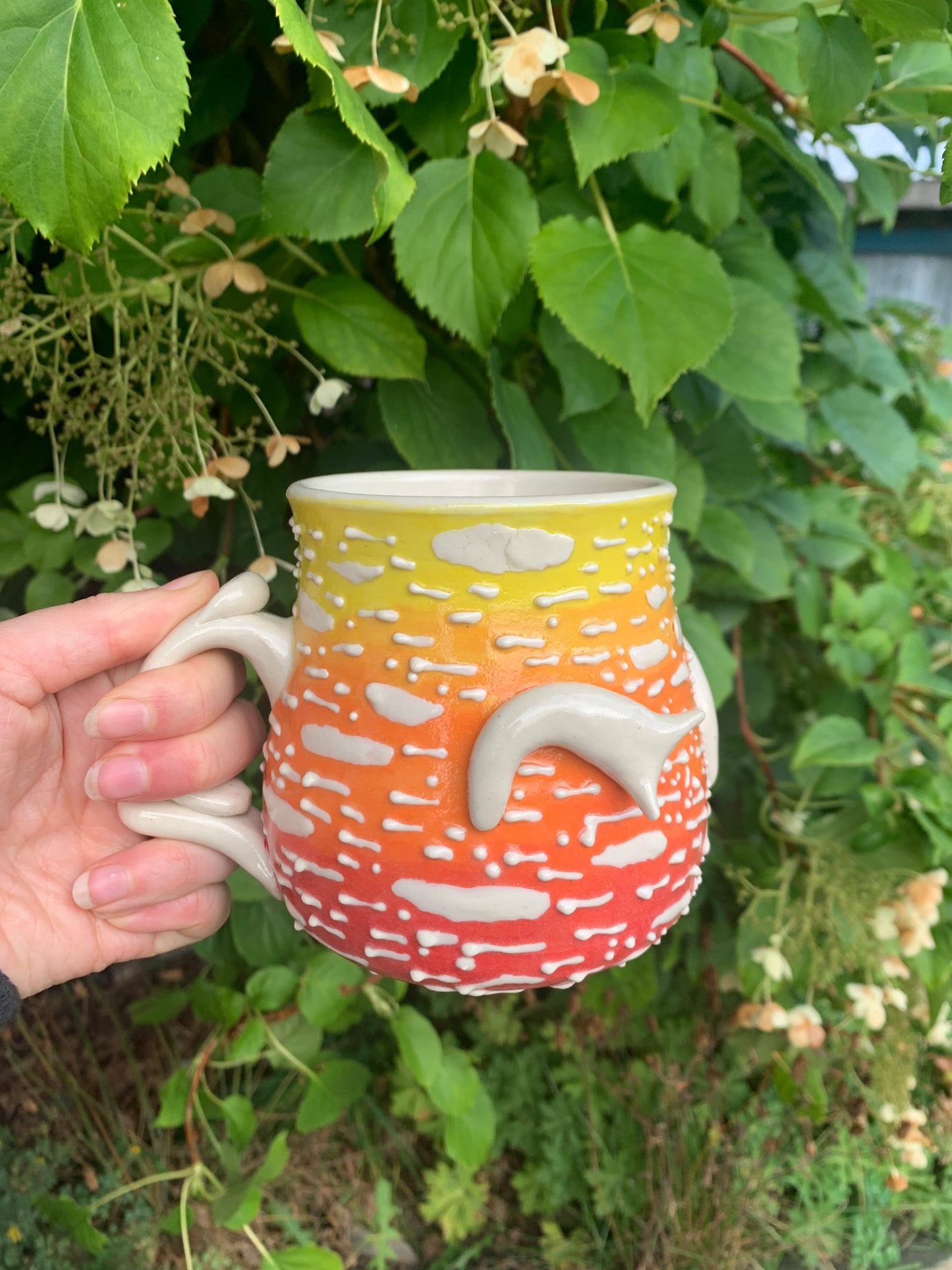 Red/yellow Amanita Mushroom Mug