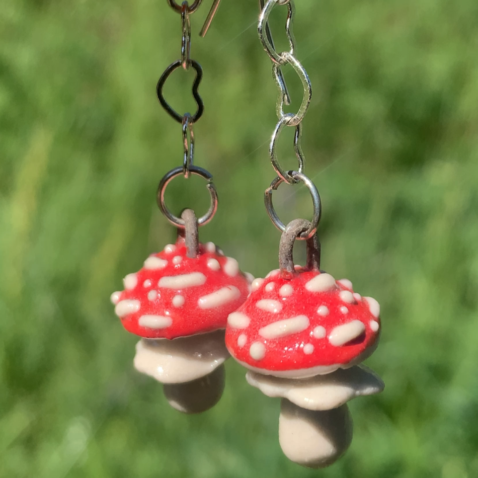 Mushroom Earrings