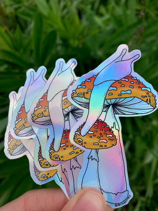 Mushroom Slug Sticker