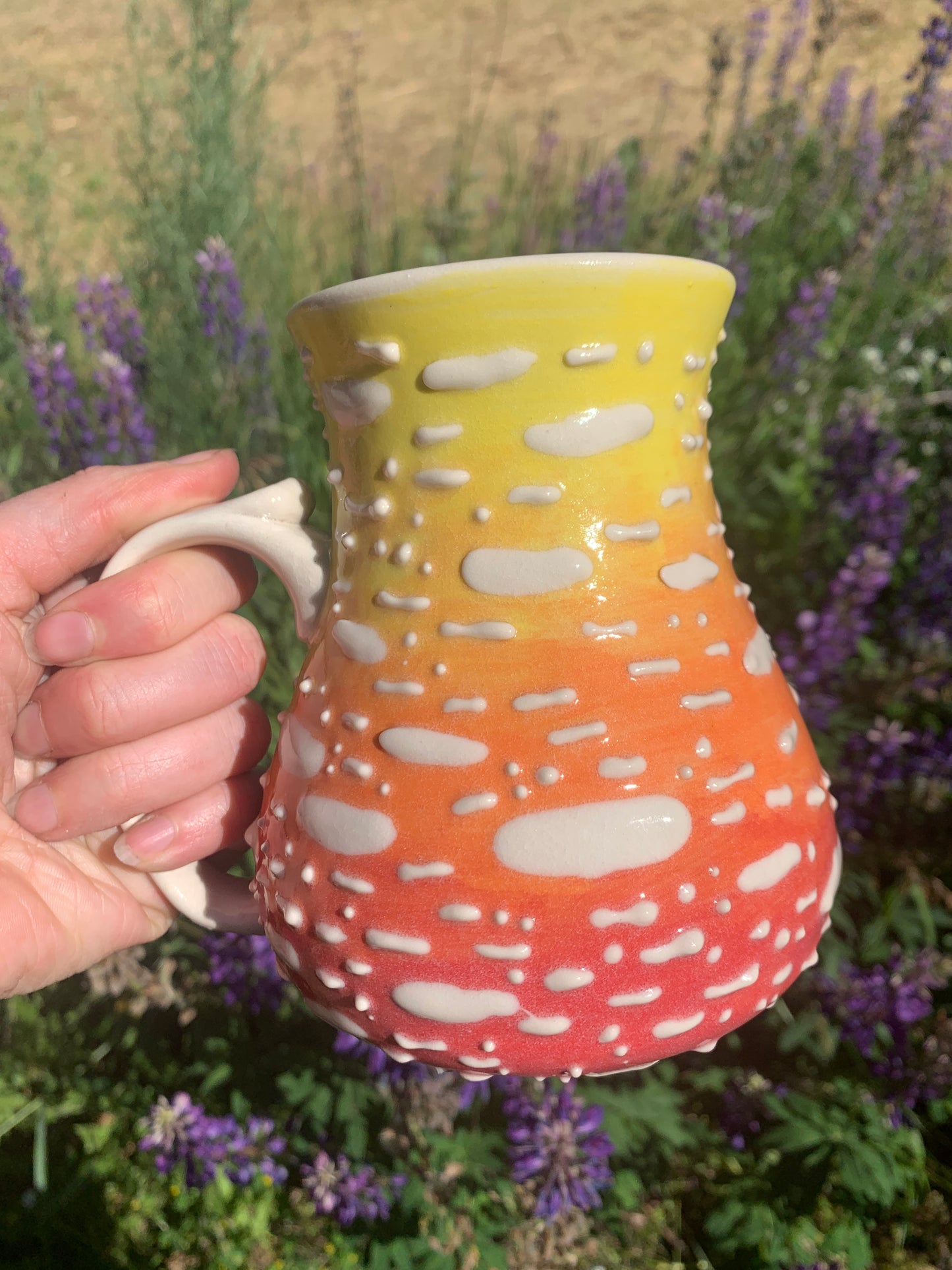 Red/yellow Amanita Mushroom Mug