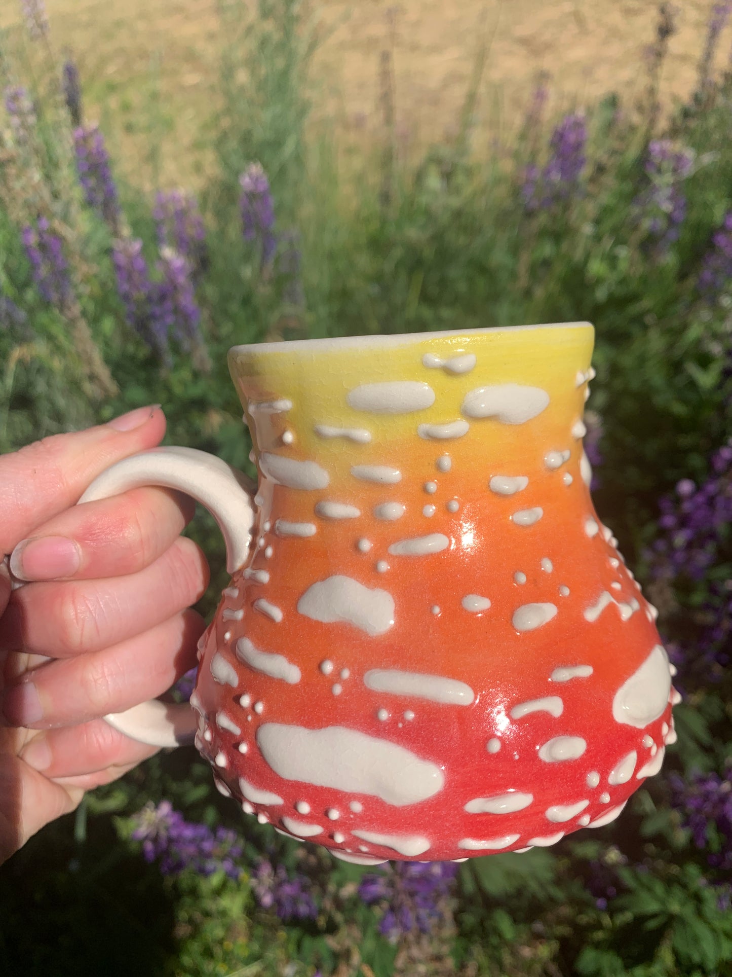 Red/yellow Amanita Mushroom Mug