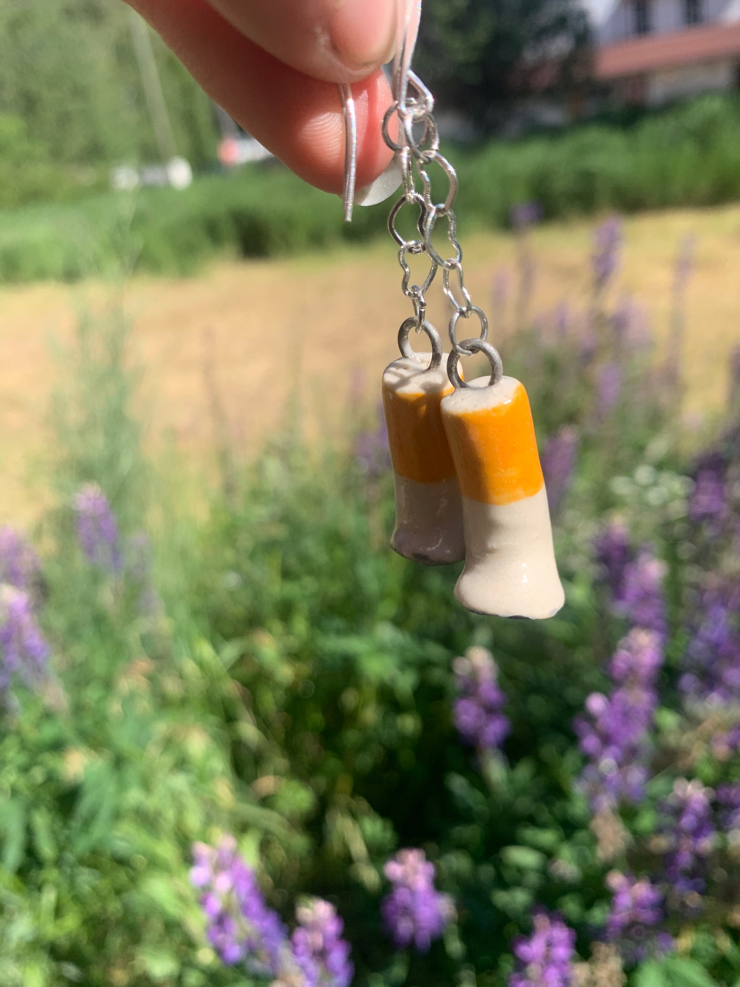 Cigarette Butt Earrings