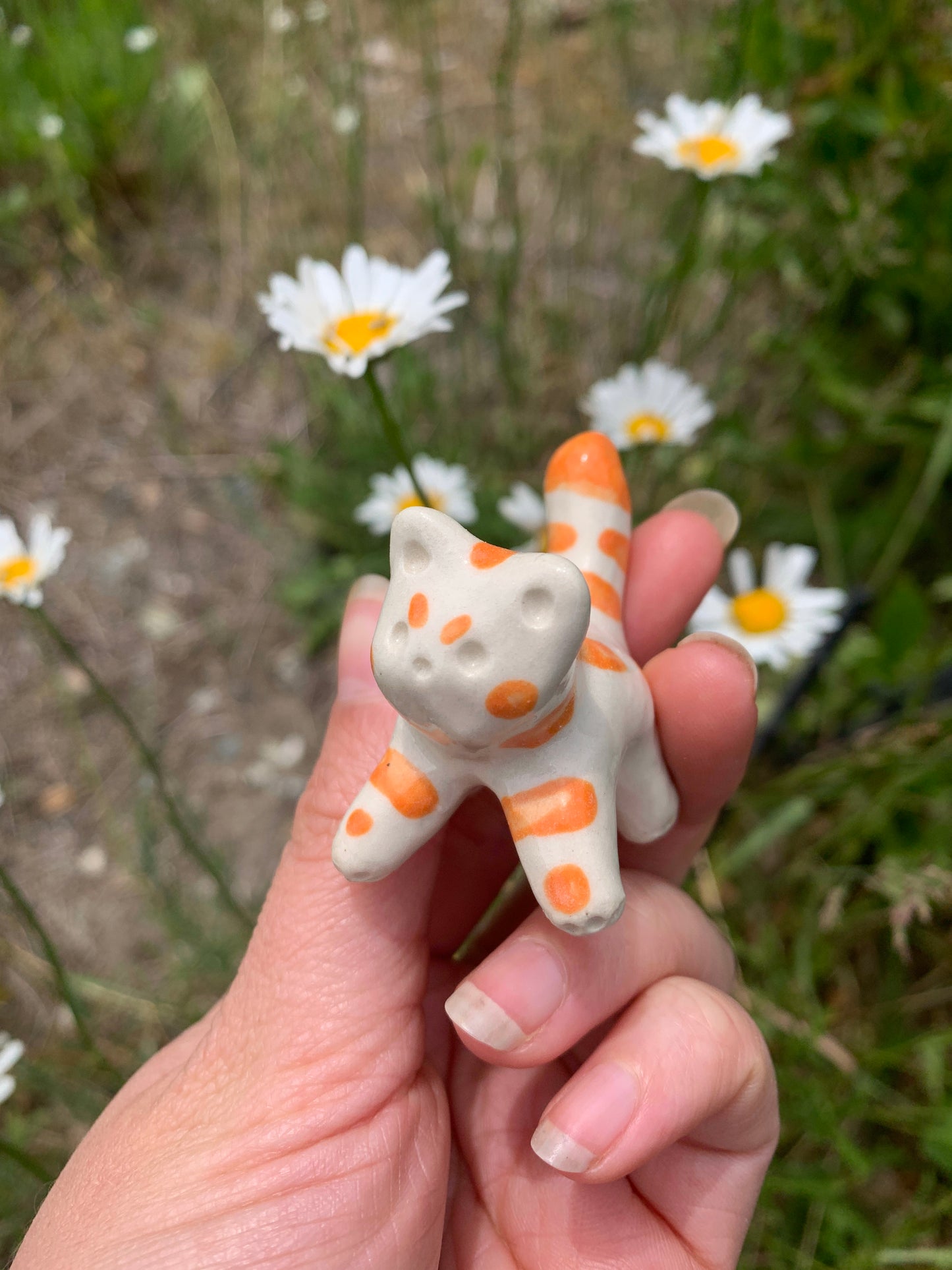 Tiny  Ceramic Cats