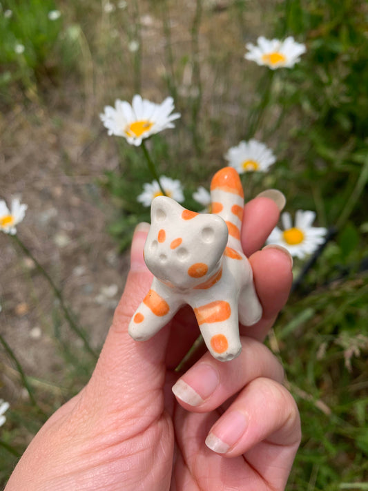Tiny  Ceramic Cats